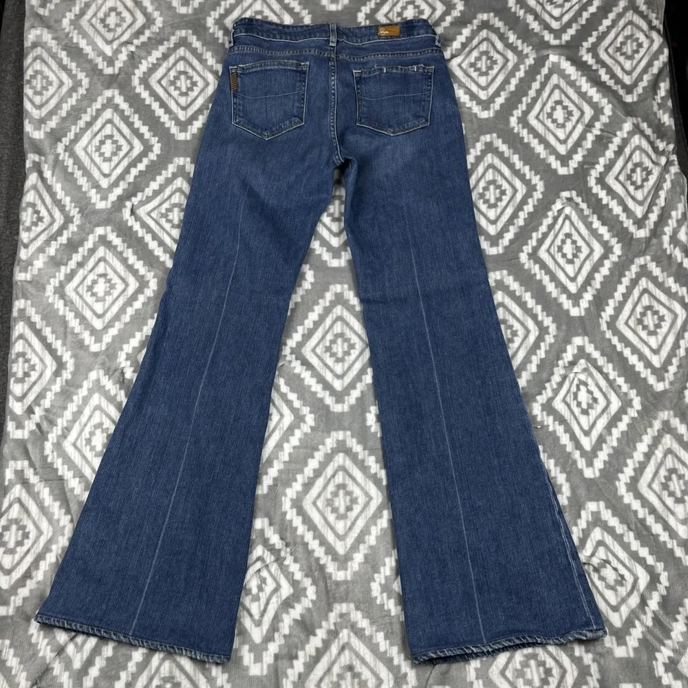 Paige Jeans Womens Size 31 Blue Robertson Mid Rise Relaxed Fit Wide Leg 31x32.5